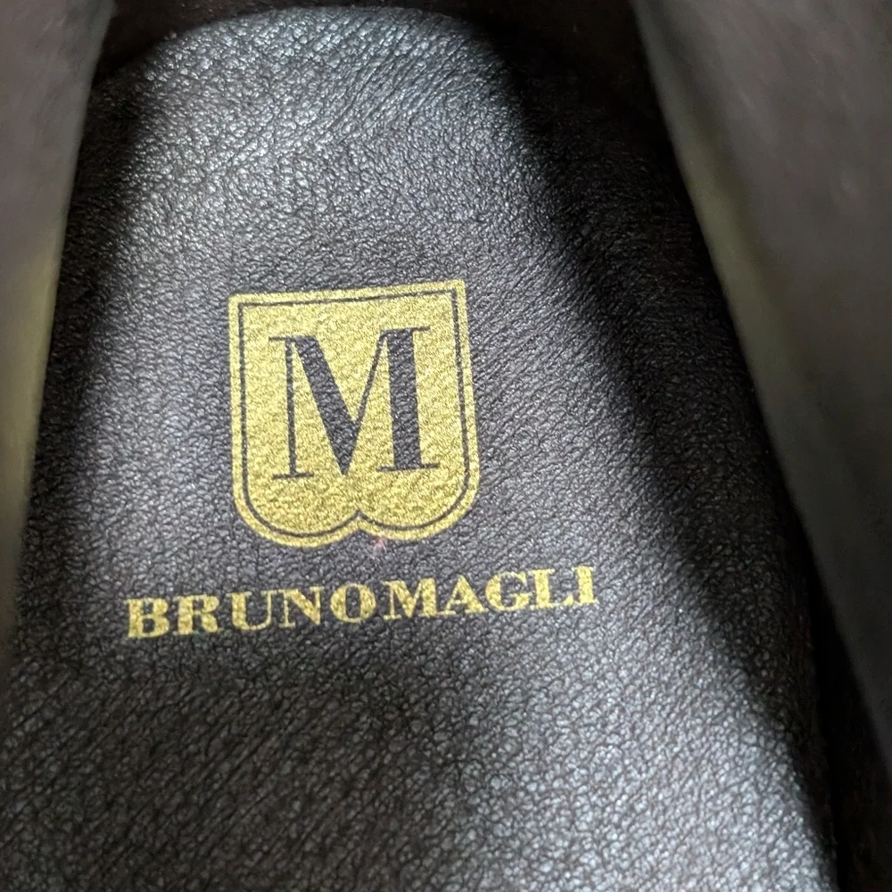 Bruno Magli Brett Lug Sole in Cognac Brown... Size 12